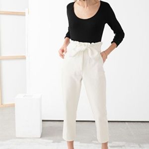 & other stories white paper bag jeans